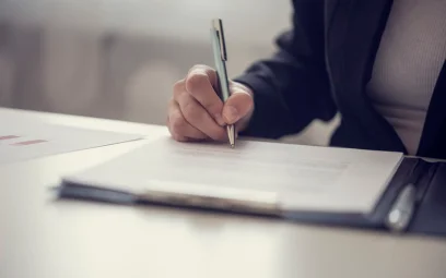 Signing a non-disclosure or confidentiality agreement