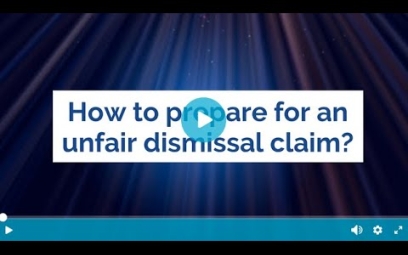 Embedded thumbnail for How to prepare for an unfair dismissal claim?