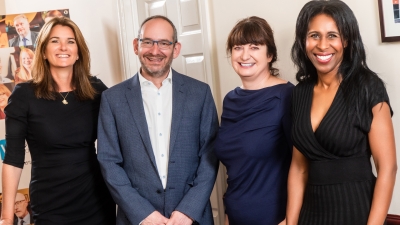 Harriet Reid and Teresa Davidson with Jonathan Winston and Wendy Campbell