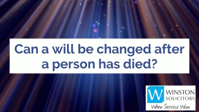 Embedded thumbnail for Can a will be changed after a person has died?