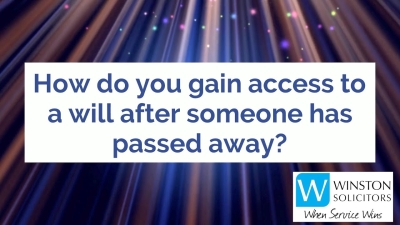 Embedded thumbnail for How do you gain access to a will after someone has passed away?