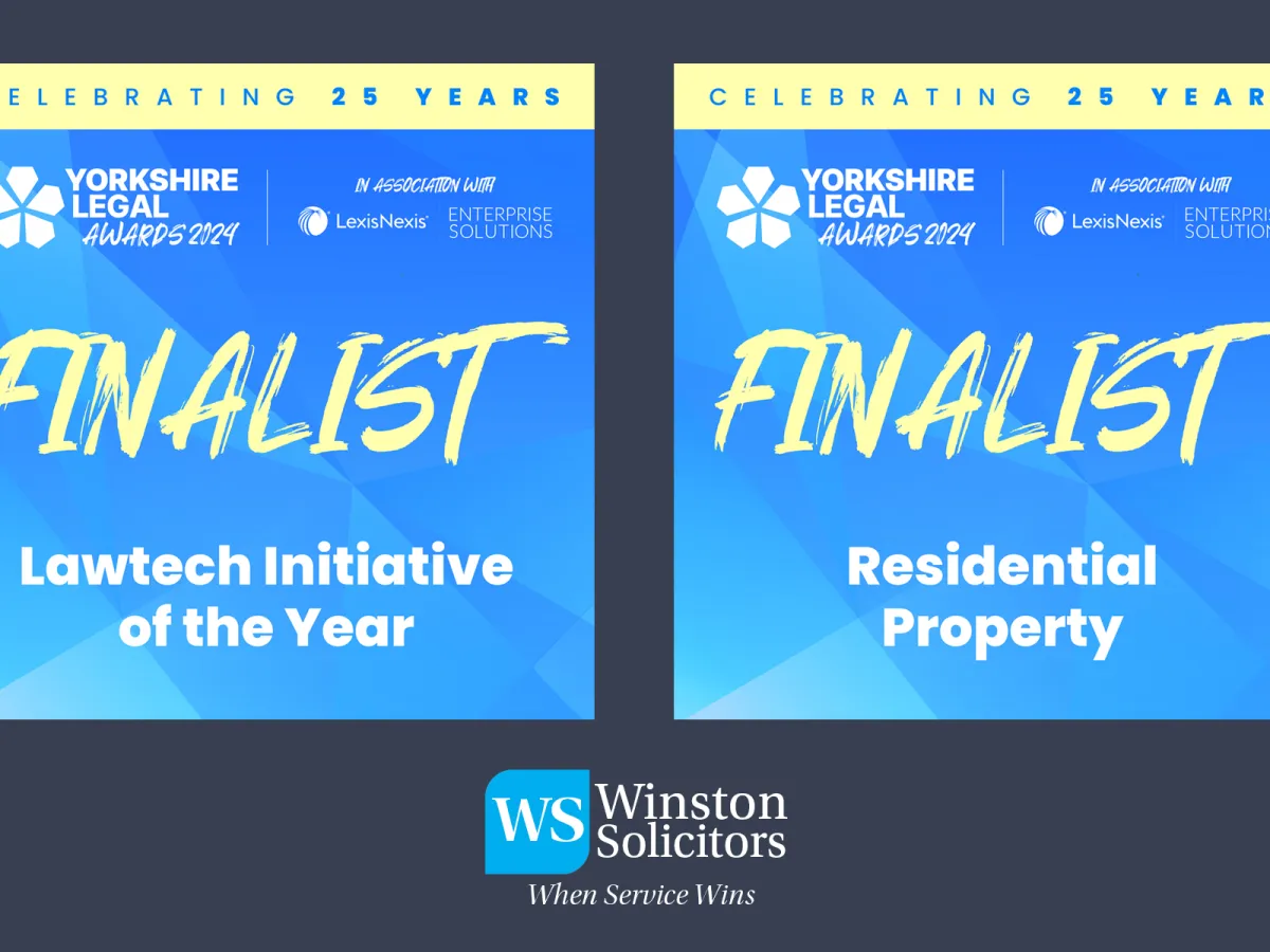 Winston Solicitors Yorkshire Legal Awards 2024 Shortlist Yorkshire Legal Awards 2024 Shortlist